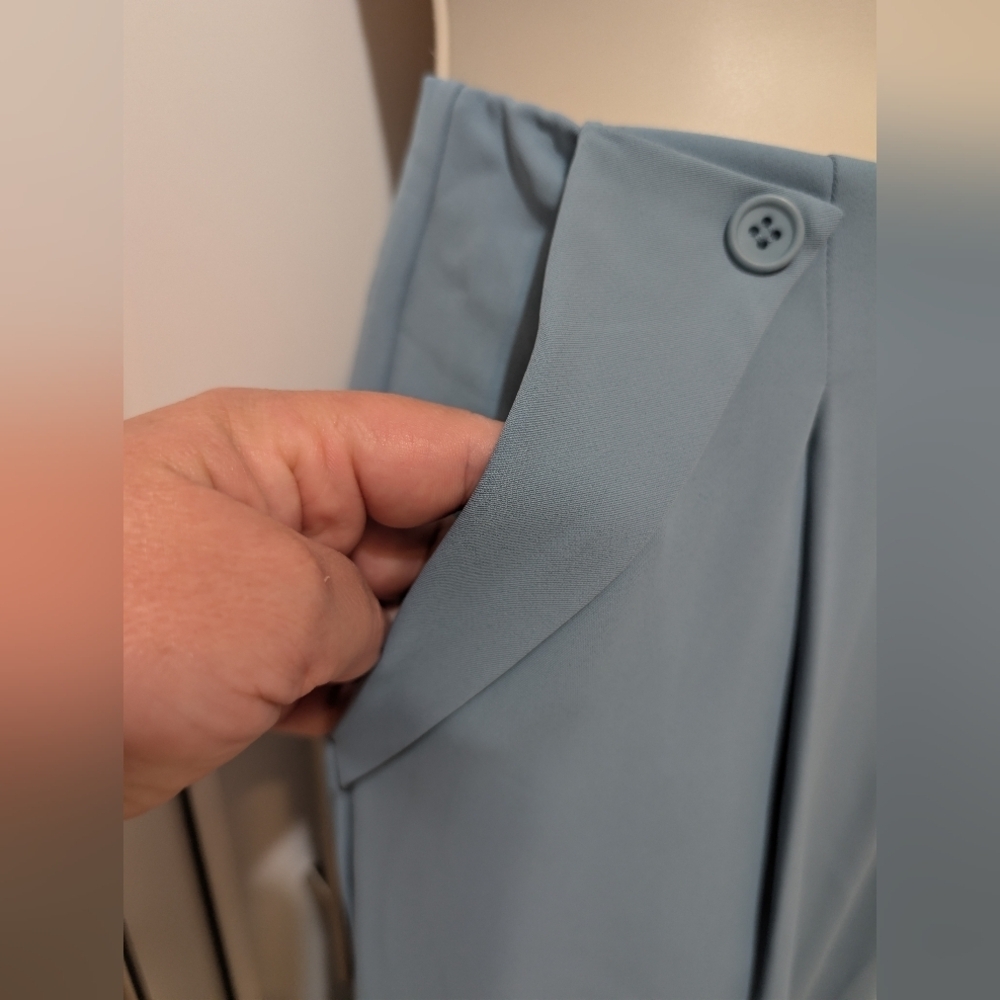 HALARA Women's Light Blue Wide Leg Pants - Picture 3 of 7